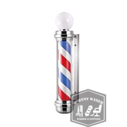 Đèn xoay Barber Pole Mefeir 105cm là một vật dụng không thể thiếu đối với một tiệm Barber truyền thống