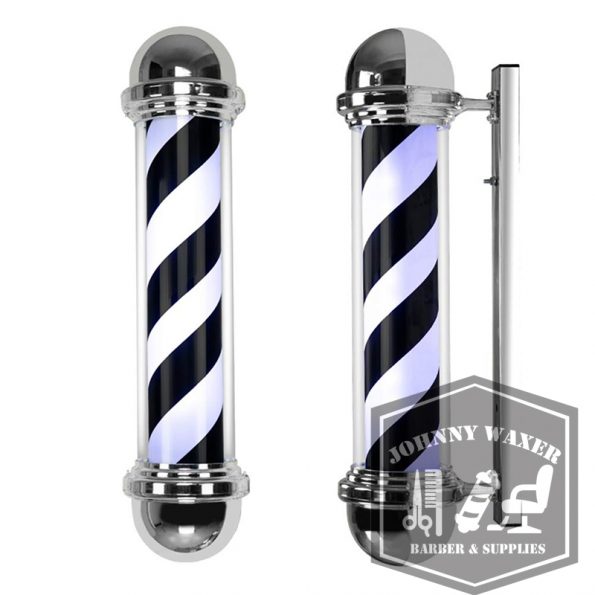 Đèn xoay Barber Pole Stripes 65cm Black version v