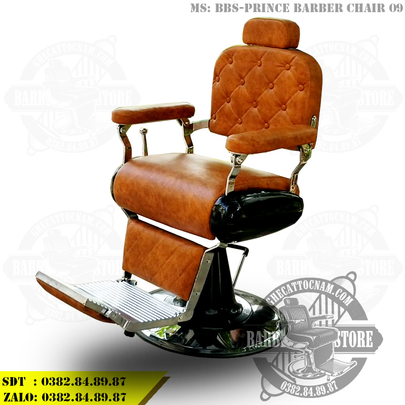 BBS-Prince Barber Chair 09 bản màu nâu bò