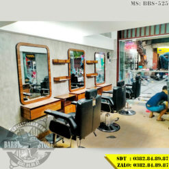 Combo ghế cắt tóc nam 525 và gương cắt tóc nam barber shop